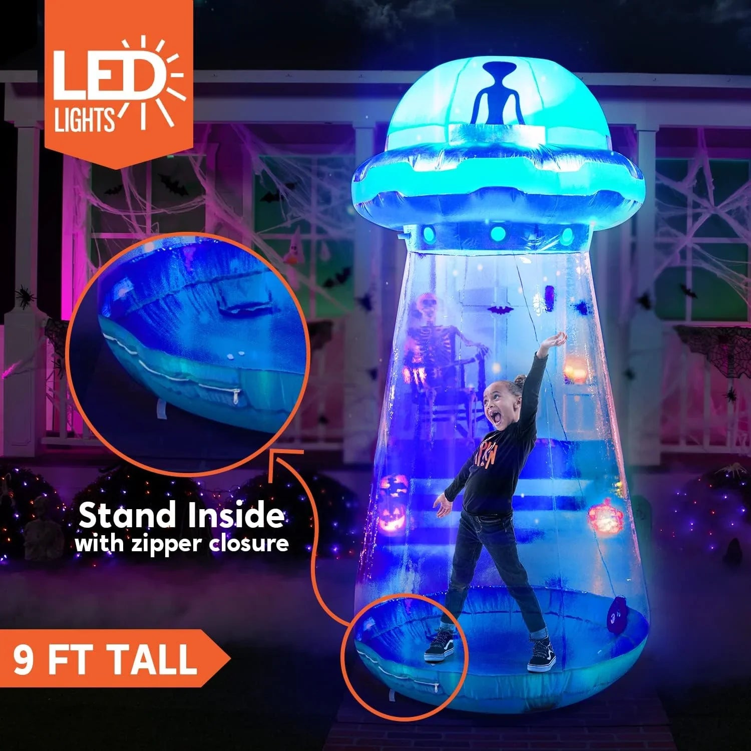 1787615115_raxdekQv 9ft wysoki Halloween Inflatable Ufo ogrodowy Decoration