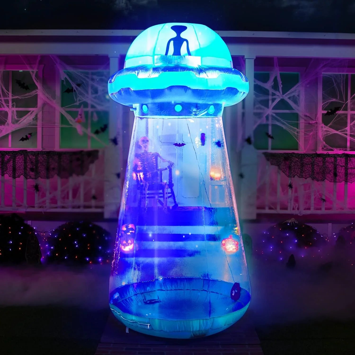 1787615118_d1Mqy1KY 9ft wysoki Halloween Inflatable Ufo ogrodowy Decoration