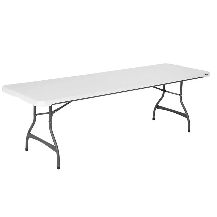Biały (80344) 4-pakiet komercyjny Stacking 8 ft składany stol