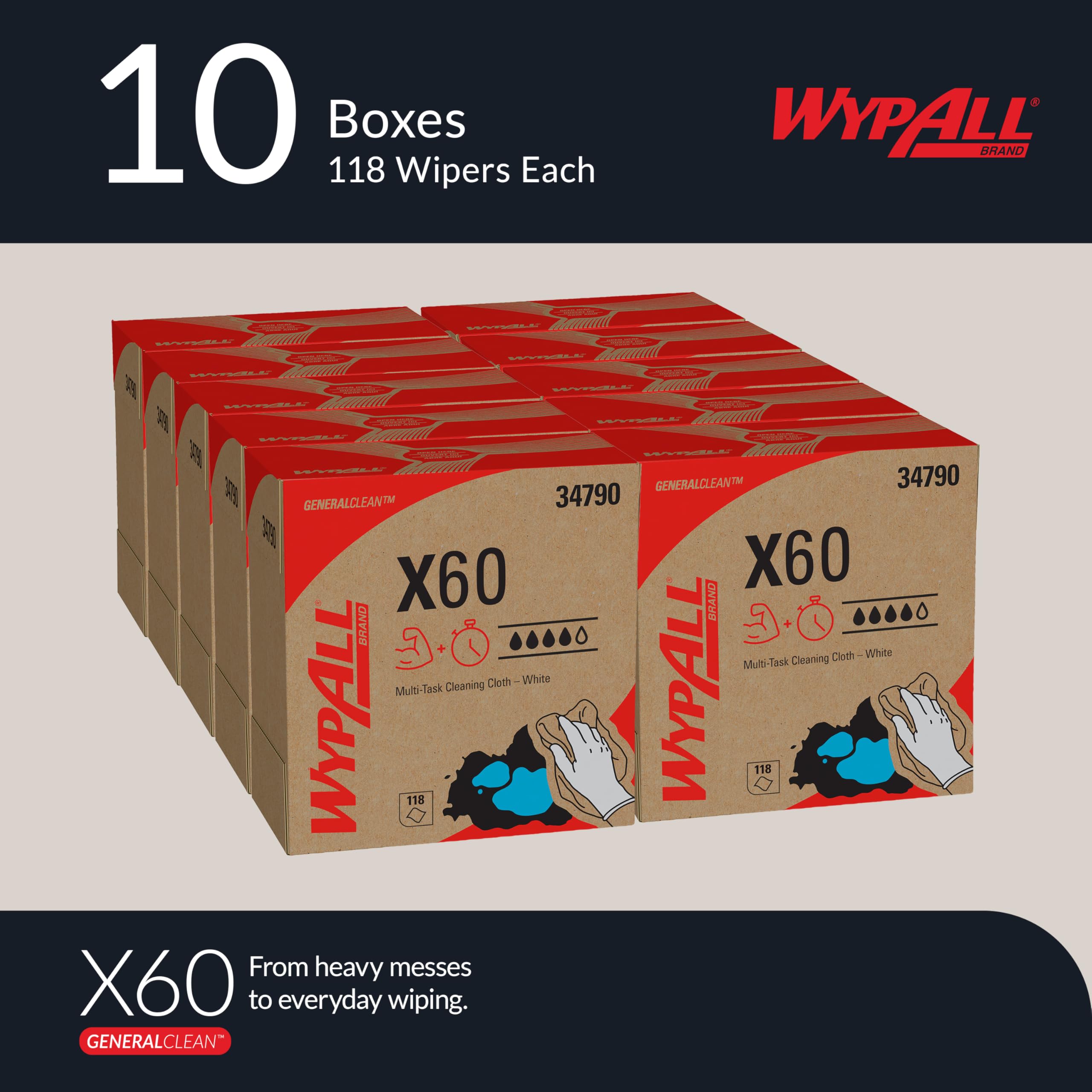 1787618266_xJgSSTtN Generalclean X60 Multi-task czyszczący Wipes z 1180 Sheets