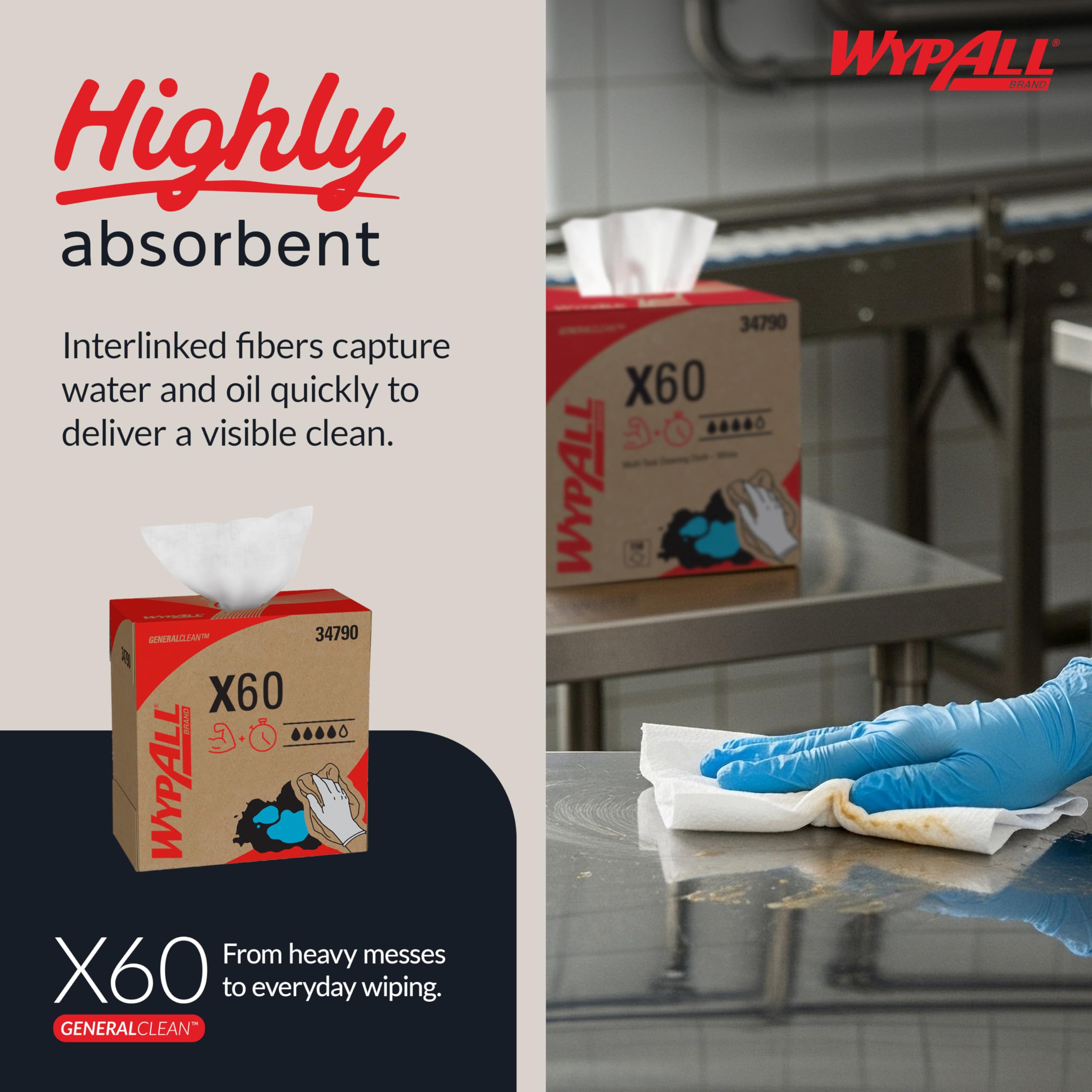 1787618287_YE2t36aD Generalclean X60 Multi-task czyszczący Wipes z 1180 Sheets