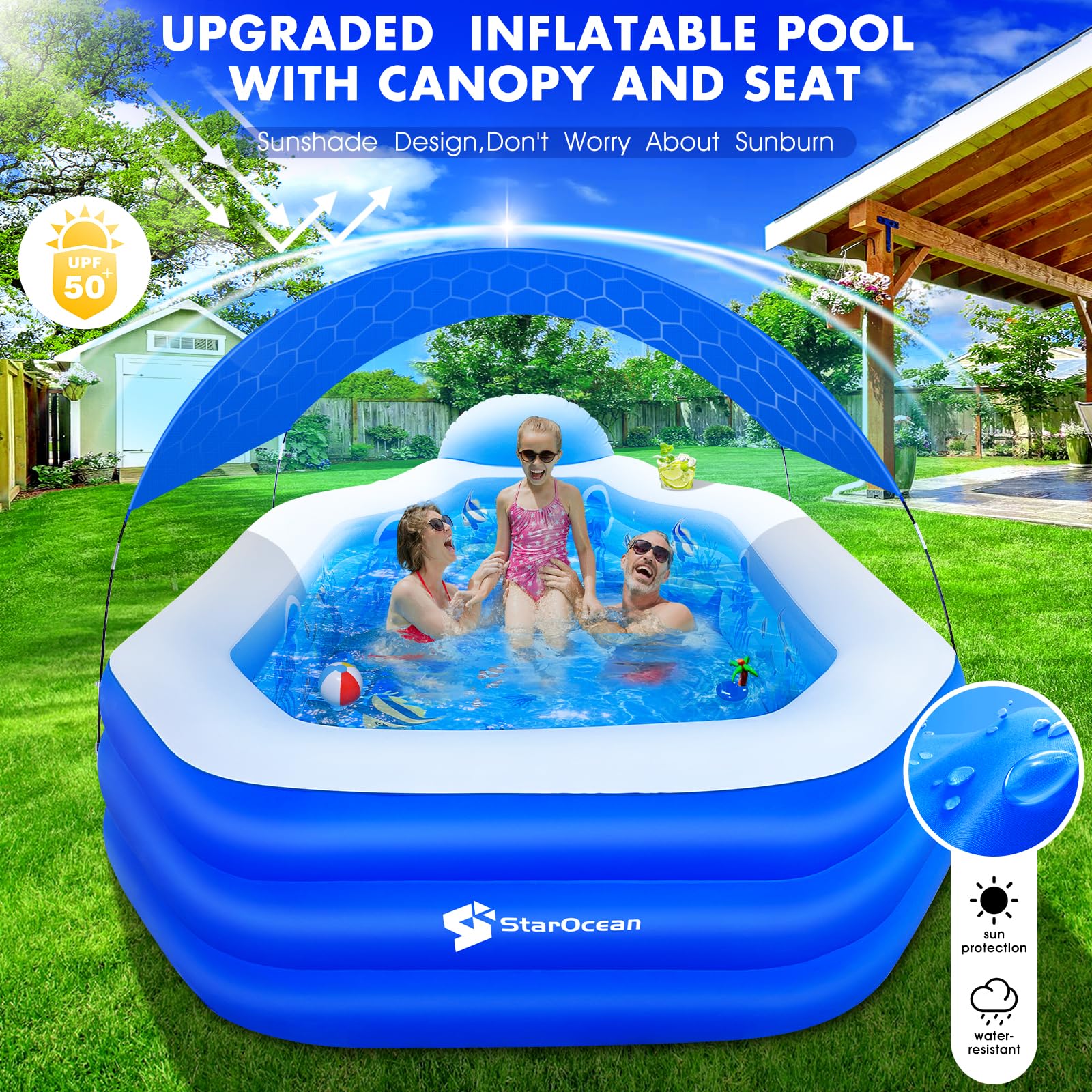 1787623501_UIPgXyS4 Inflatable basen do dla dzieci zadaszenie, 126 X 75 X 25