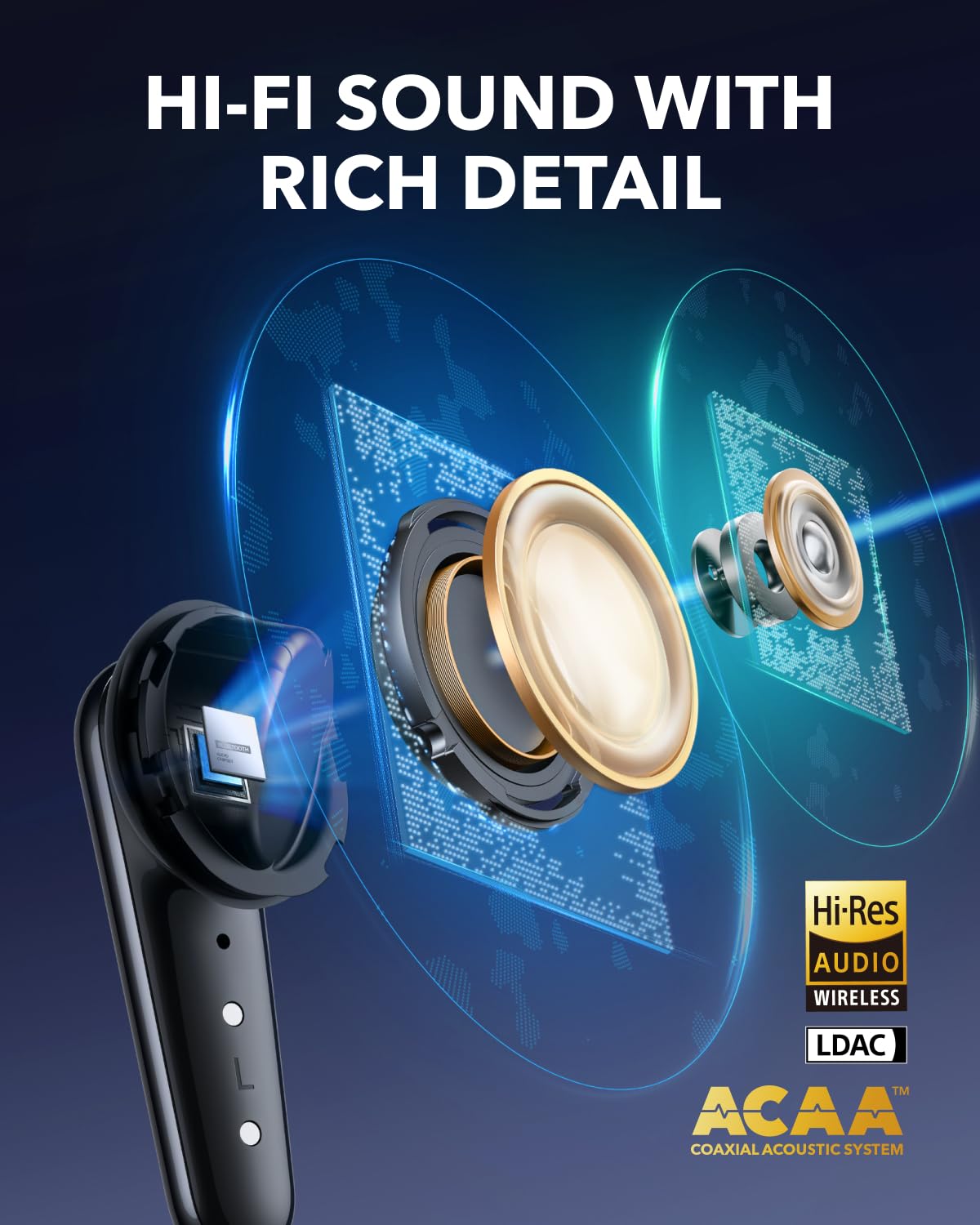 Liberty 4 Pro bezprzewodowy Earbuds, Noise Cancelling