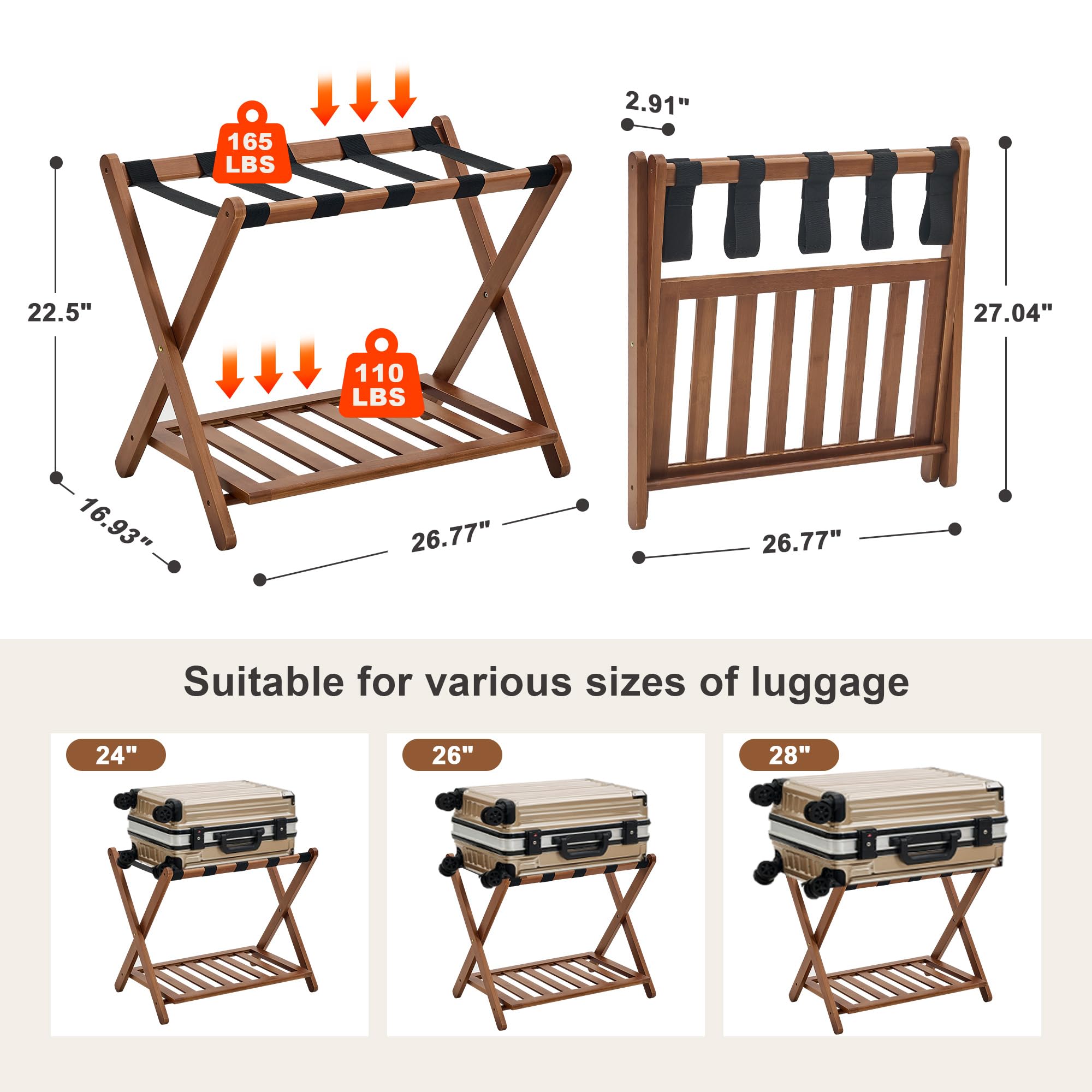 1787631516_bHlicIIm Bagaz, Walnut Finish, Racks zestaw 2 z magazynowy półka