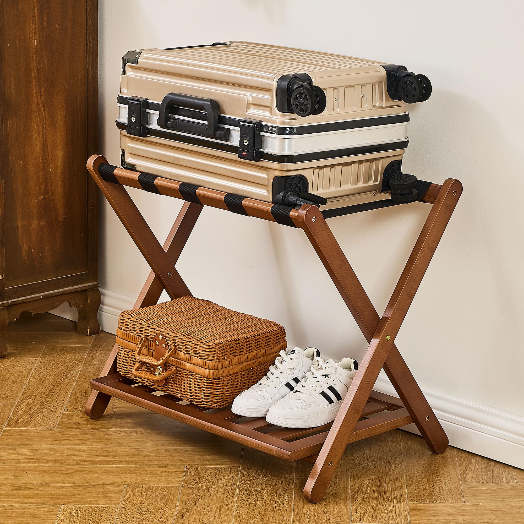 1787631541_KW8ZCNQd Bagaz, Walnut Finish, Racks zestaw 2 z magazynowy półka