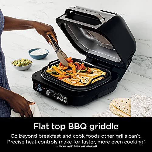 1787632271_buZEkeeC griddle - IG651 Foodi Smart XL Pro 7 in 1 Indoor Grill/, Combo - Use Opened or Closed, Air Fry, Dehydrate and More, Pro Power Grate, Flat Top