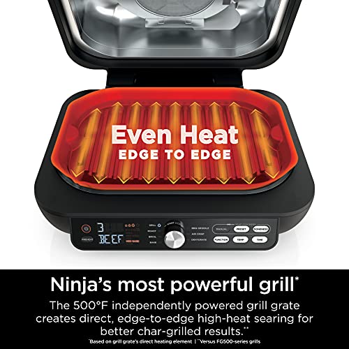 1787632273_5myy2geh griddle - IG651 Foodi Smart XL Pro 7 in 1 Indoor Grill/, Combo - Use Opened or Closed, Air Fry, Dehydrate and More, Pro Power Grate, Flat Top