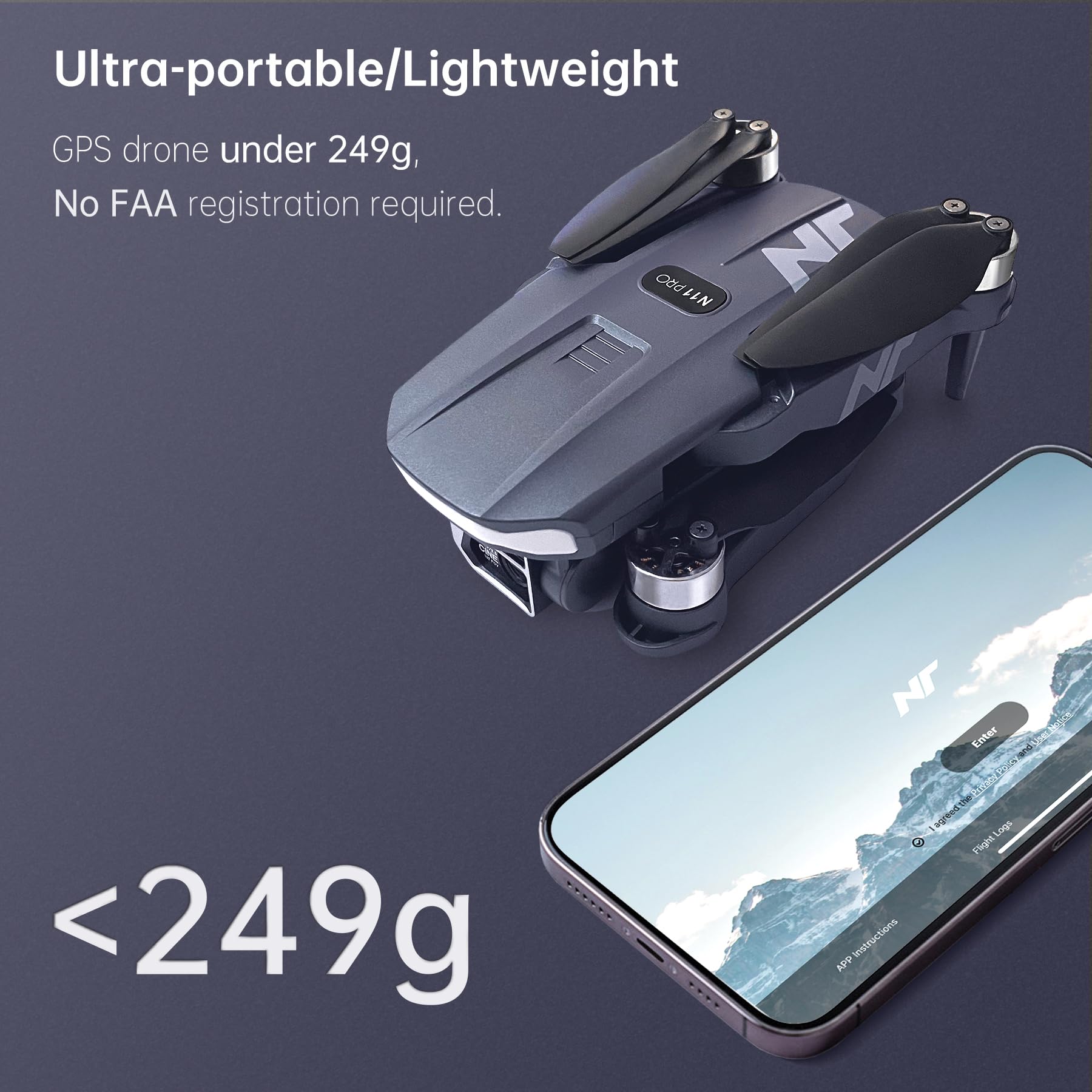 1787633215_Jhe7B5Pc Drone, 4K UHD GPS, N11 Pro z 90 Min Flight Time