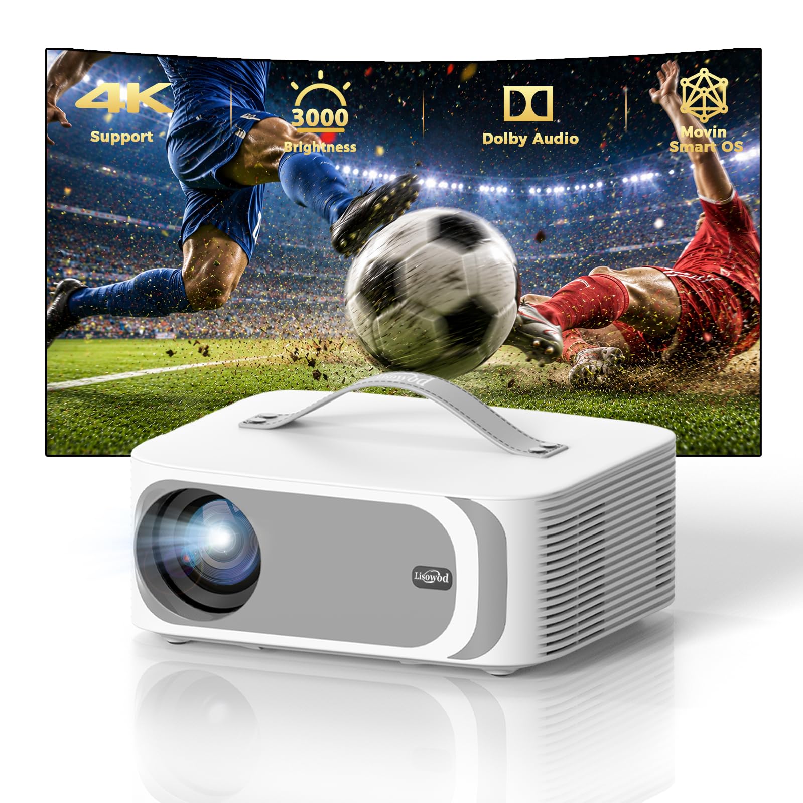 4K projektor z Wi-Fi 6 i Bluetooth 5.2