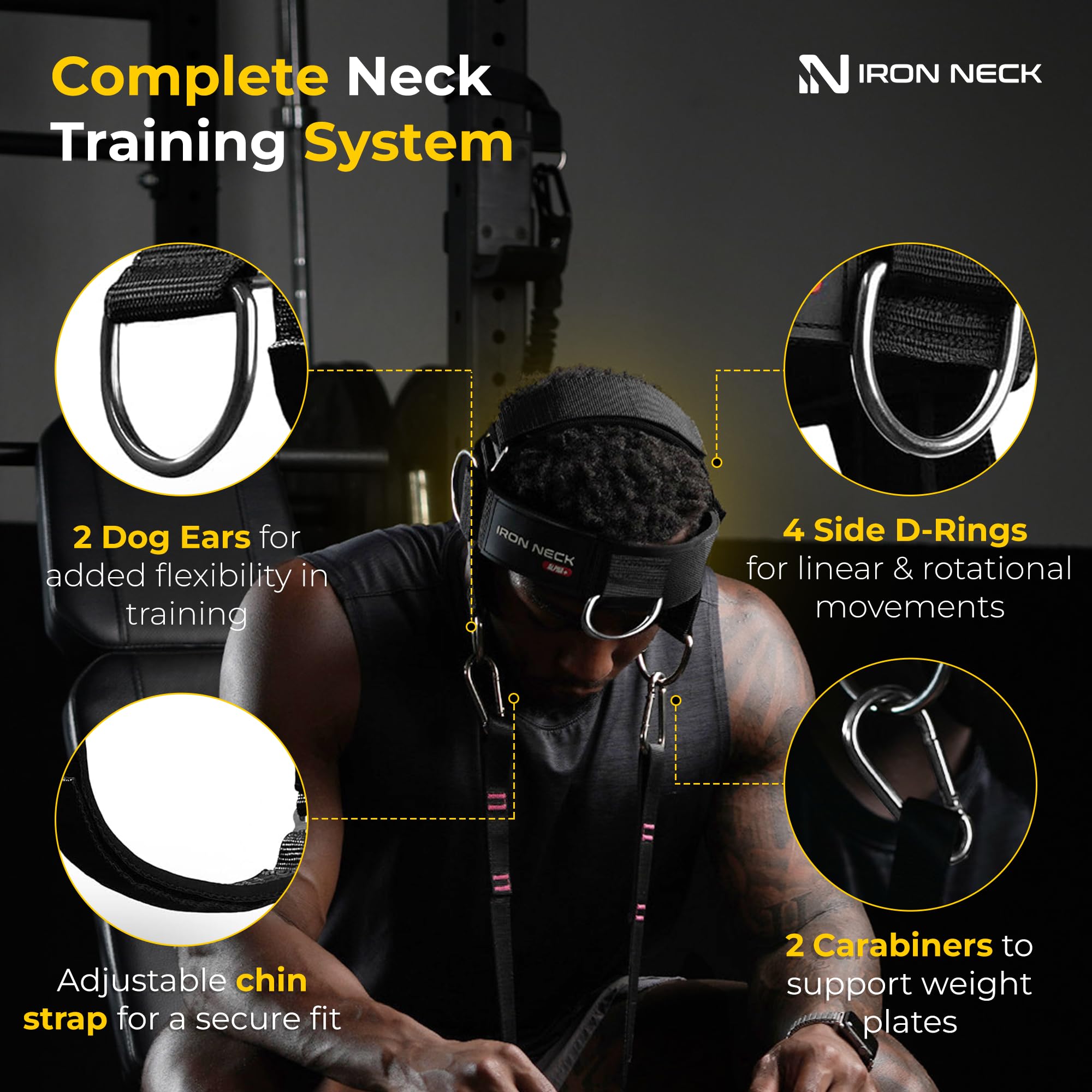 1787639312_dRM74pFa Żelazko Neck Versatile Neck Exerciser i Strengthener z Head Harness
