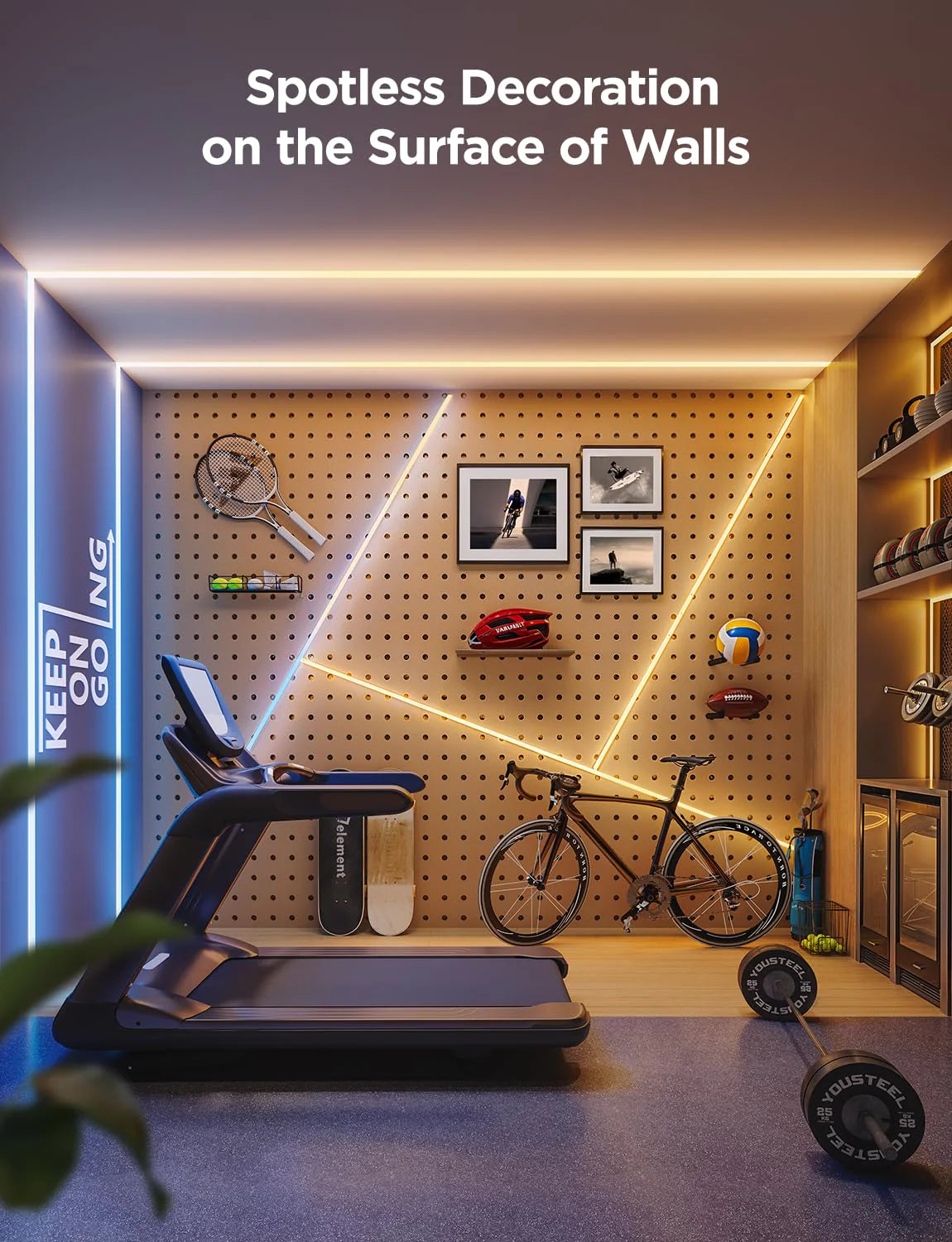 1787643086_b6D9ofns Światło, Cob LED Strip, Pro, smart RGBICW światło 9.8ft