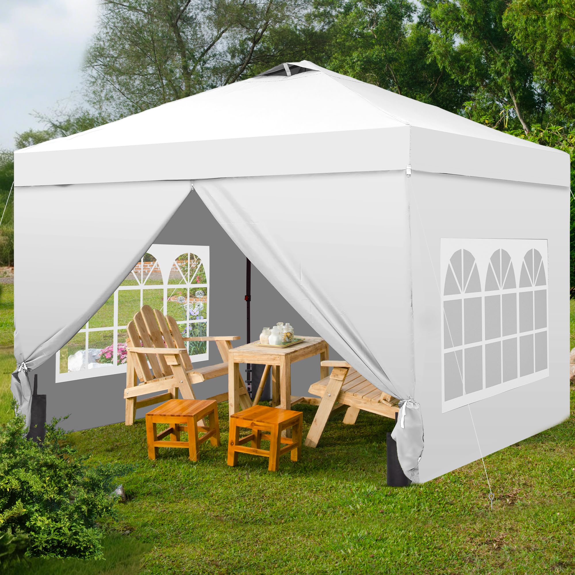 1787644034_LPaScuv6 Zadaszenie, 10 X 10 Pop Up, namiot z 4 Sidewalls