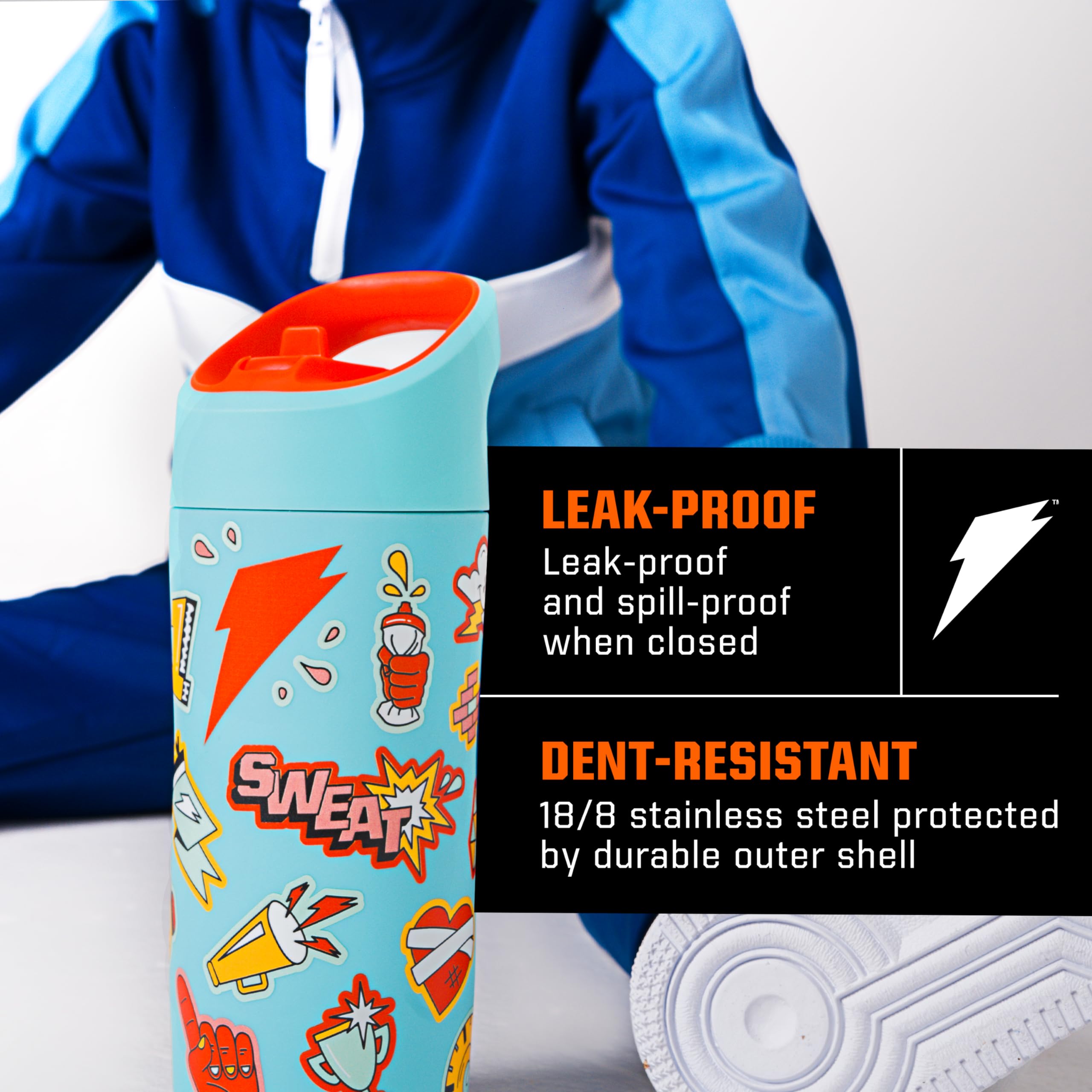 1787644064_Oka7asCl Dla dzieci' Rookie 12oz stal nierdzewna wody Bottle