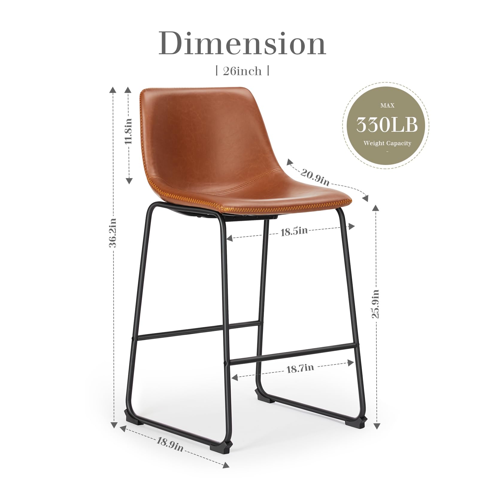 1787647370_9ttflB4w Cali nowoczesny Faux skora Bar Stools, 4, zestaw 26