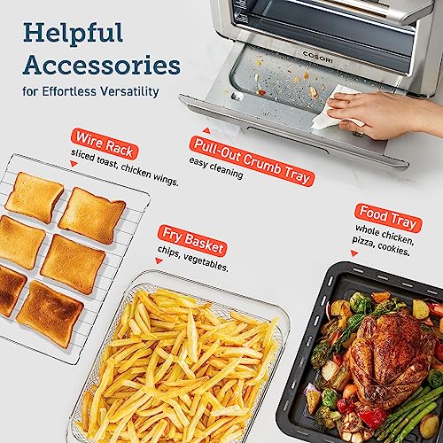 1787649299_zS8hwkQO Frytkownica beztluszczowa zestaw combo Toaster piekarnik, 12-in-1, 26QT Convection piekarnik nablatowy