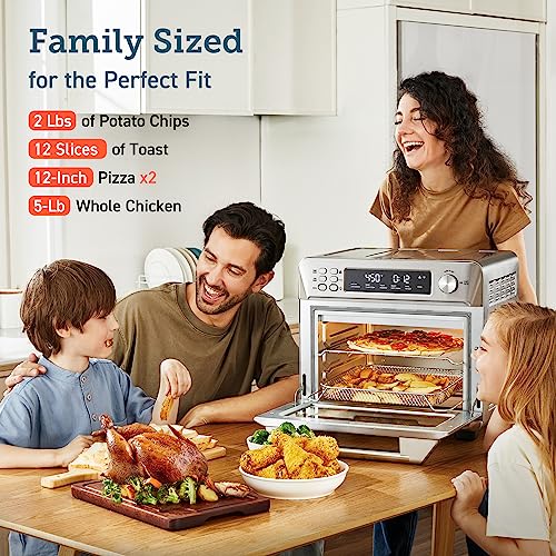 1787649304_rU9Y0aBa Frytkownica beztluszczowa zestaw combo Toaster piekarnik, 12-in-1, 26QT Convection piekarnik nablatowy