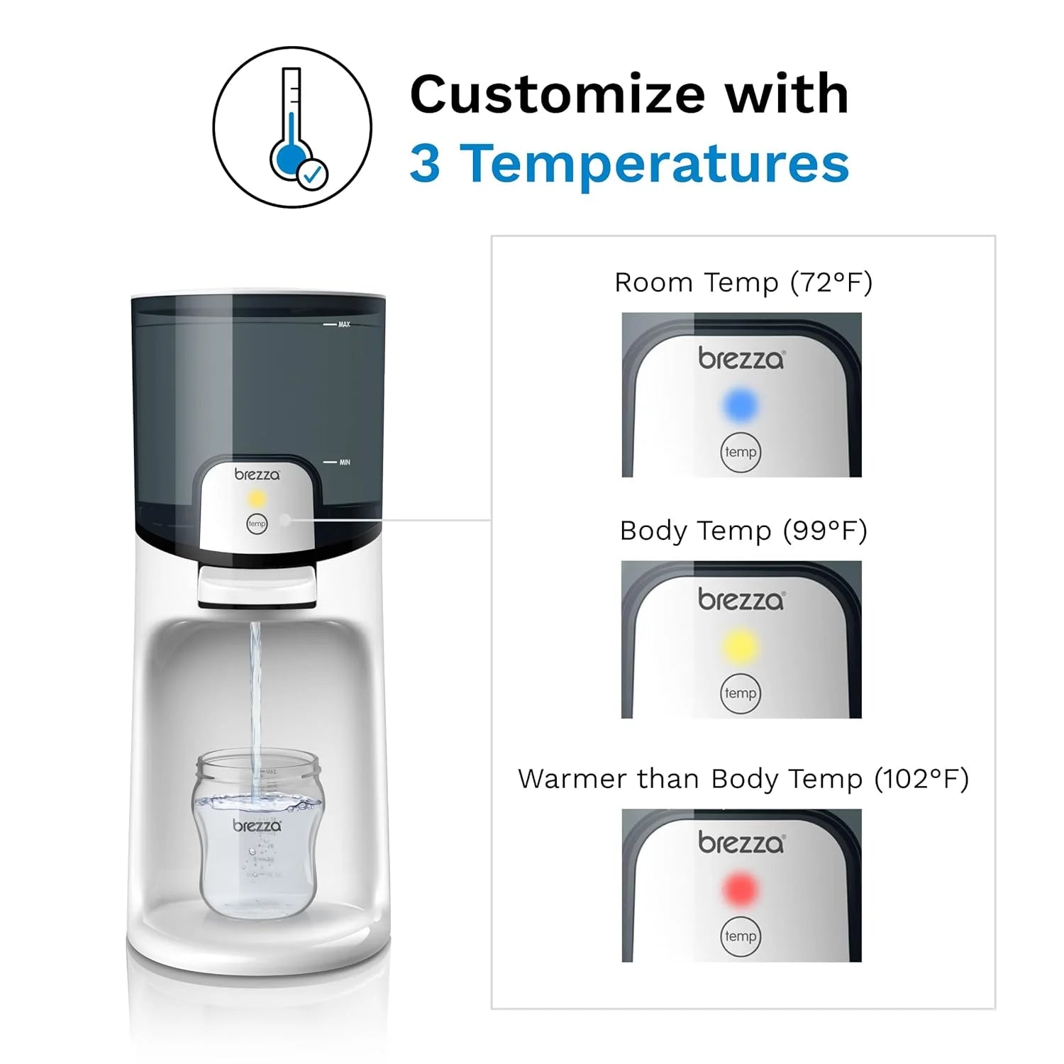 1787653807_B3OB49Zm Bottle, Instant dziecięcy, Warmer, Fast 3-Temp wody Warmer