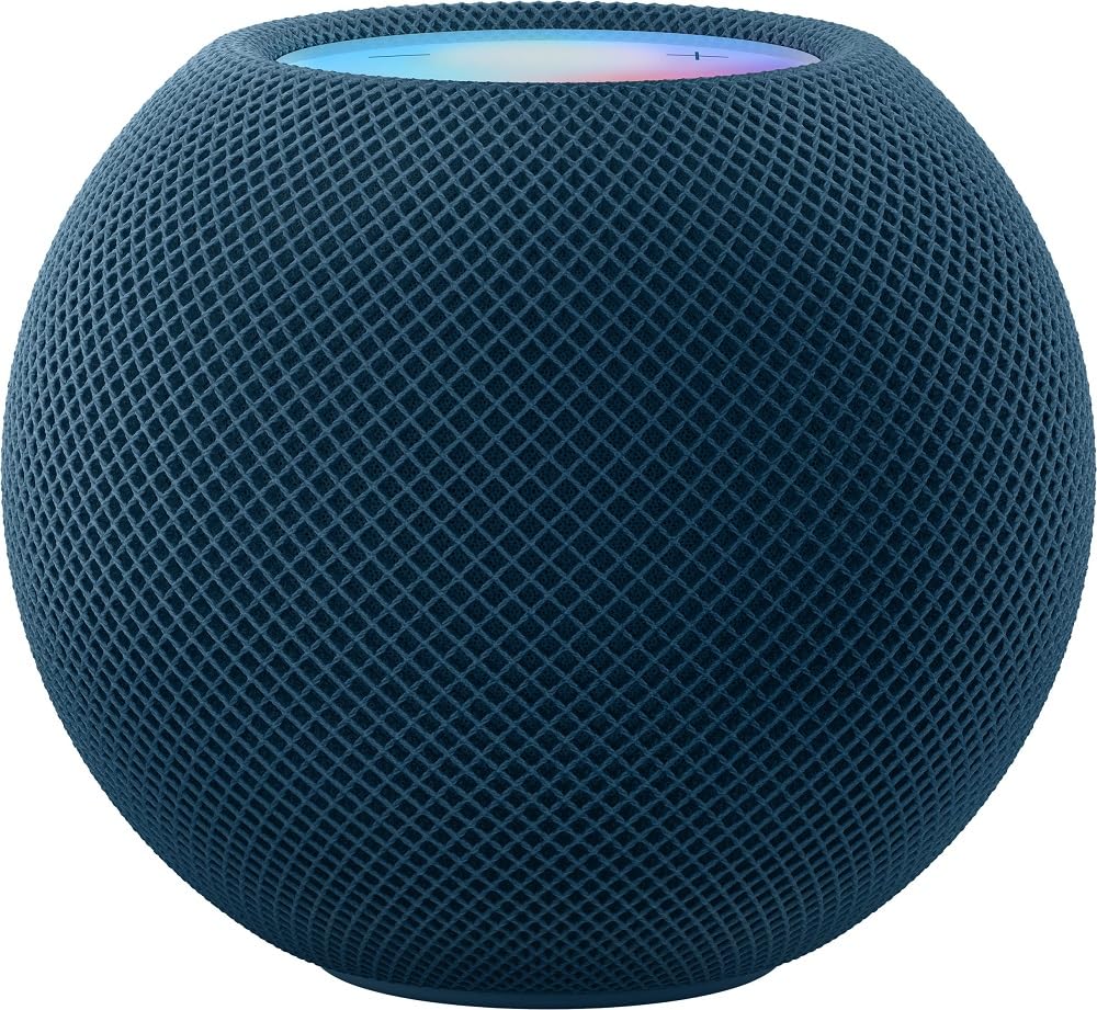 Homepod mini z niebieski smart głośnik