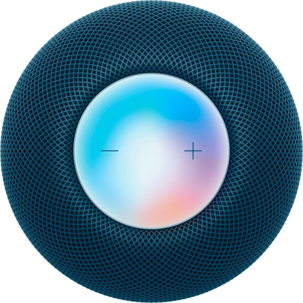 Homepod mini z niebieski smart głośnik