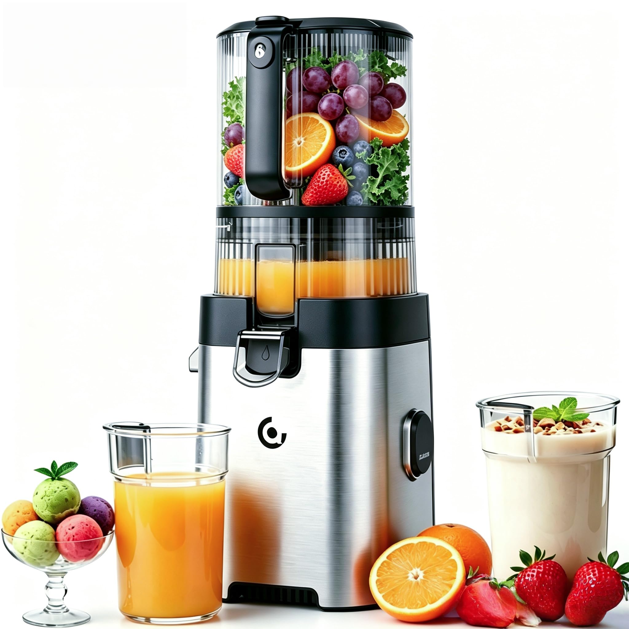 1787654943_biGsLBcT Press, 3-in-1 Cold, Juicer z 6.5 Feed Chute
