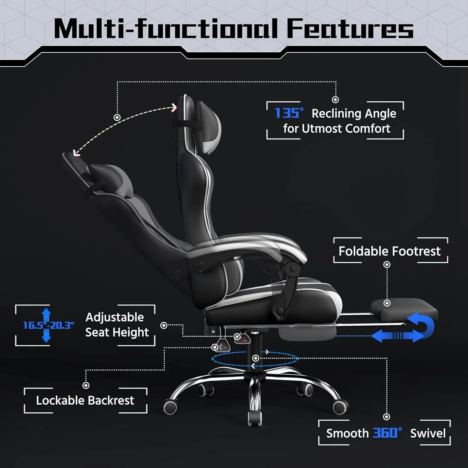 1787658923_CwgEC888 Fotel gamingowy z Video gra krzeslo z Massage Lumbar Support
