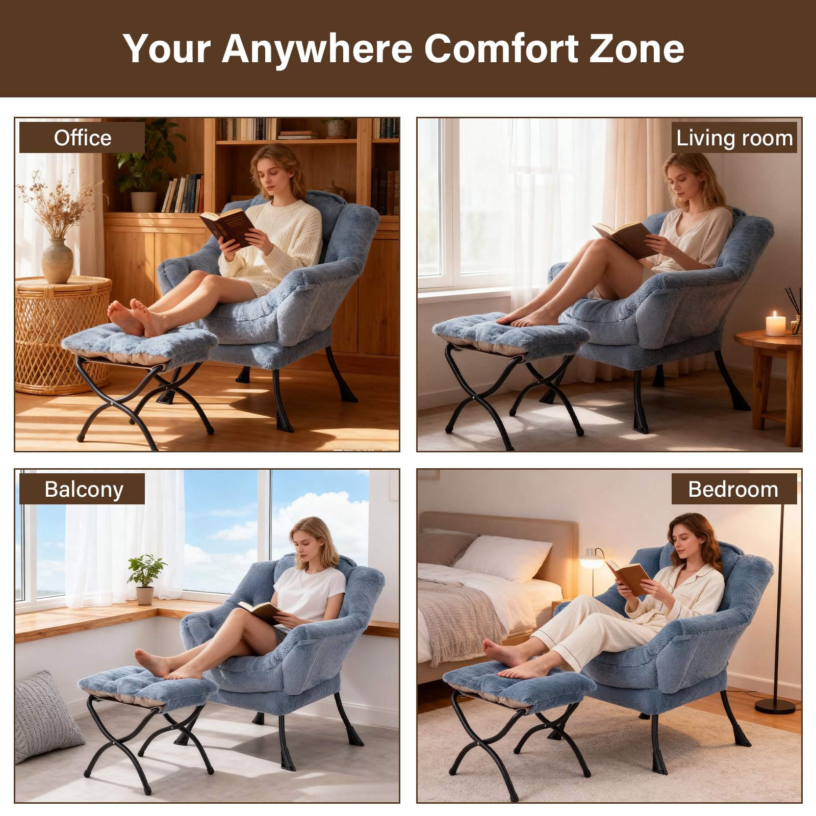 Lazy Accent krzeslo z Ottoman