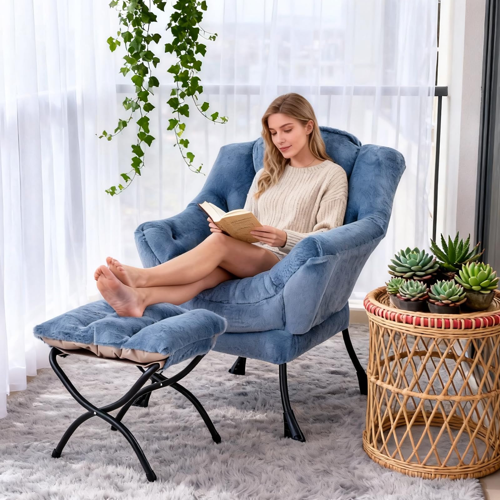 Lazy Accent krzeslo z Ottoman