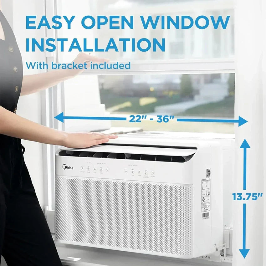 1787679711_ouXQKRNT Klimatyzator, 12,000 BTU U-shaped smart Inverter okno, Cools Up to 550 Square stop