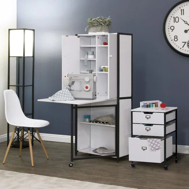 1787684130_dssz7D8B Versatile Craft Armoire z składany Desktop do Sewing i domowy biurowy użytku
