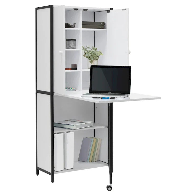 1787684138_EKoY3MEW Versatile Craft Armoire z składany Desktop do Sewing i domowy biurowy użytku