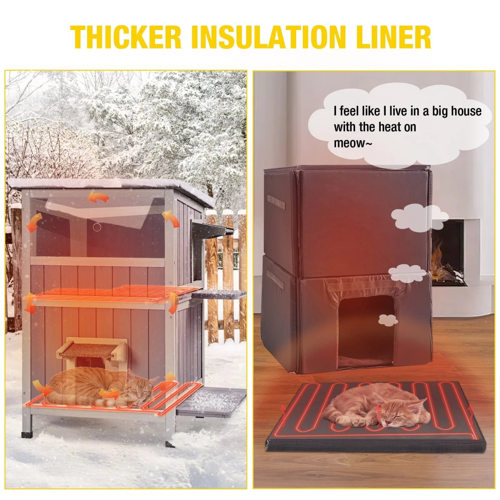 1787686793_rz3gt3hq AIR14-IN-HP Heated Outdoor Cat House for Winter, Featuring Insulated Cat House for Outdoor Indoor, Weatherproof Cat Shelter with Warm Liner for Feral