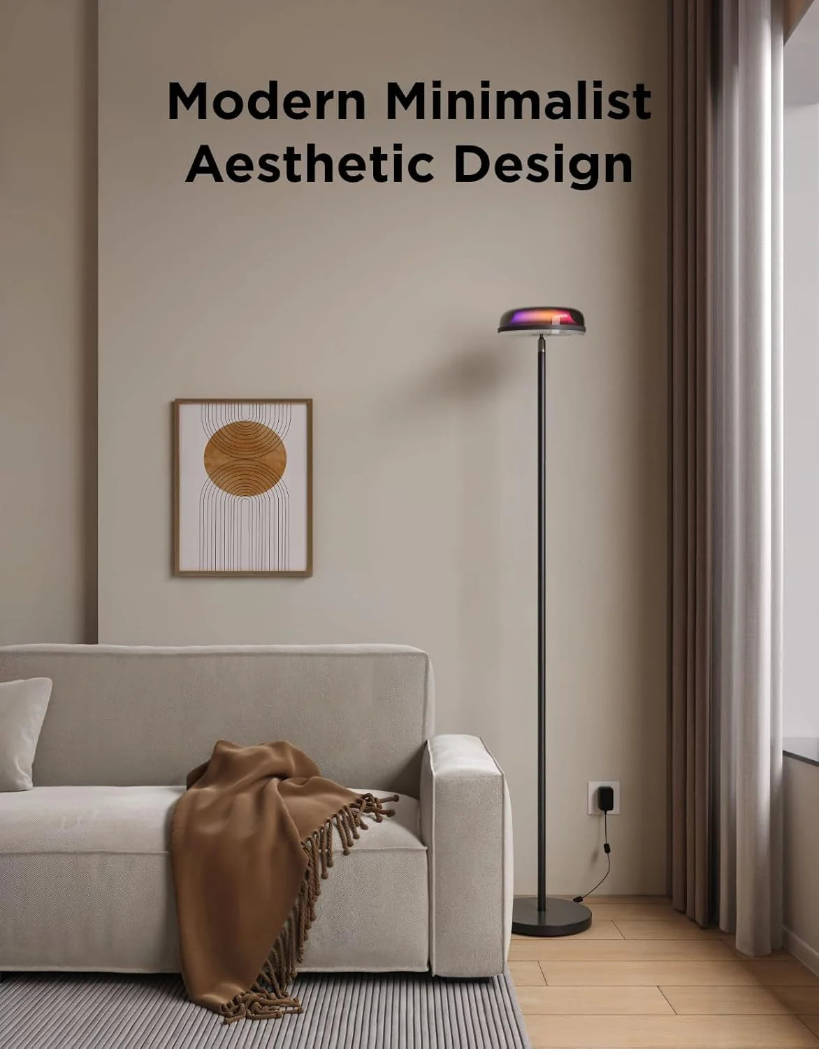 1787688404_ehwXlrqn Uplighter lampa stojaca z RGBIC Ripple projektor