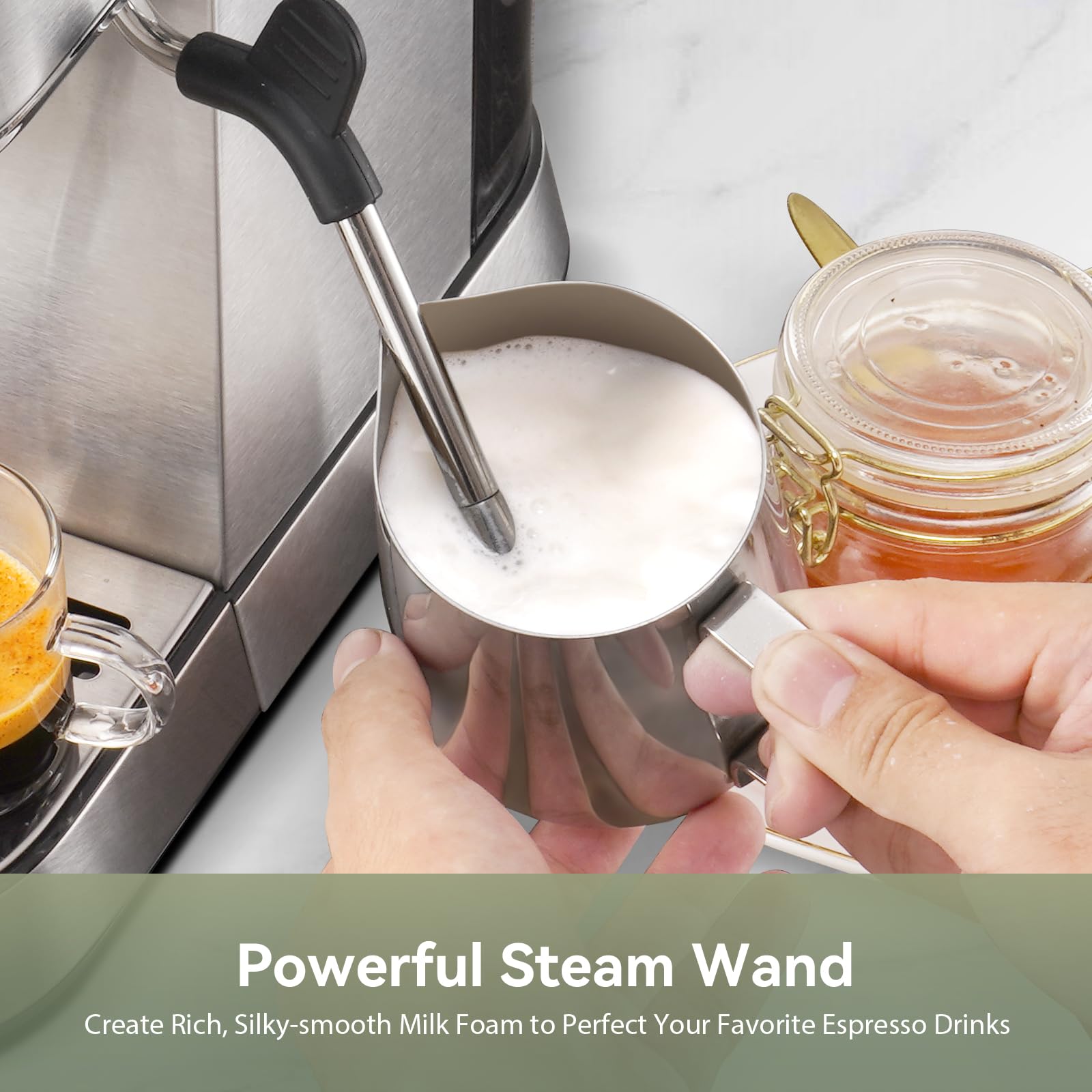Profesjonalny 20 Bar Espresso Maker z Frother