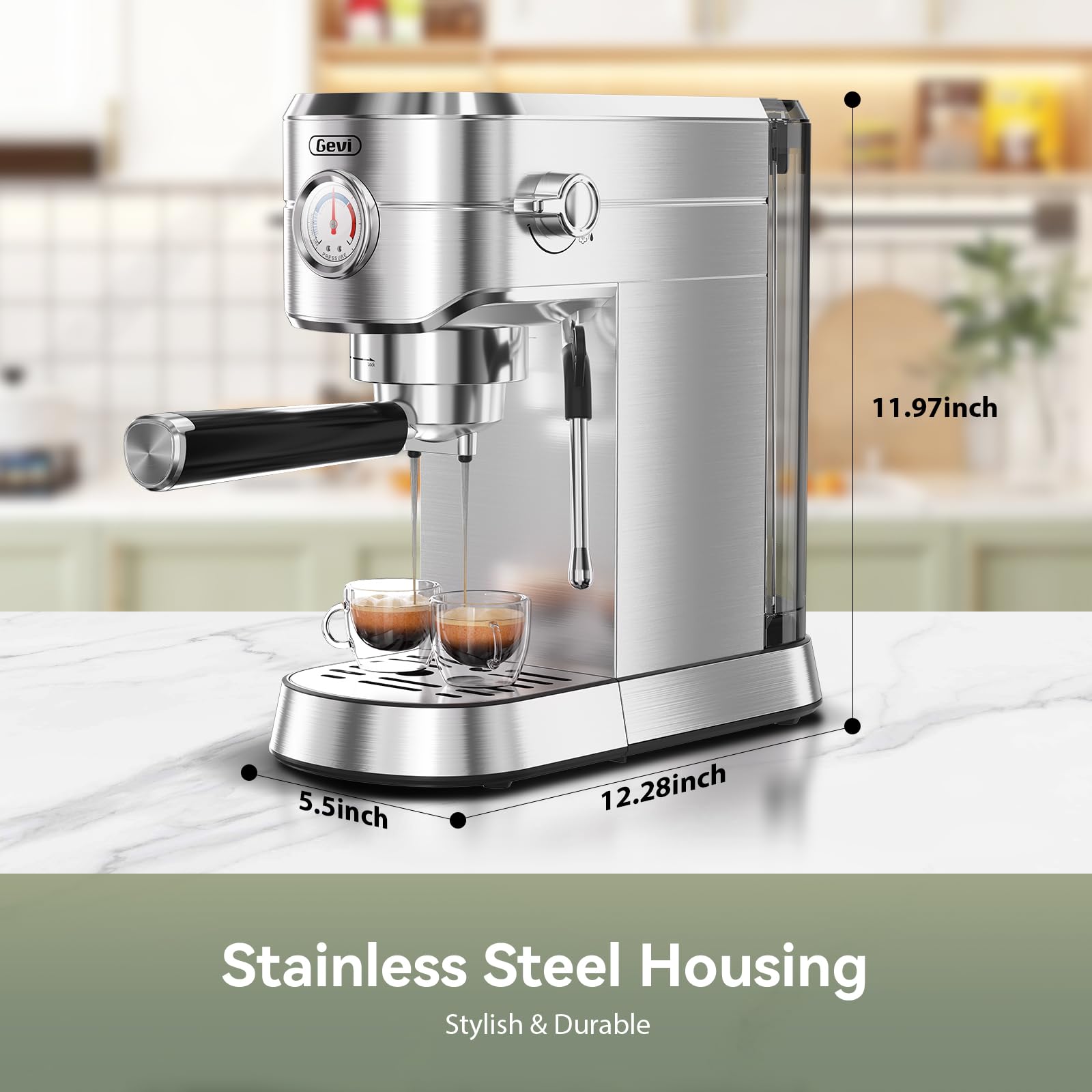 Profesjonalny 20 Bar Espresso Maker z Frother