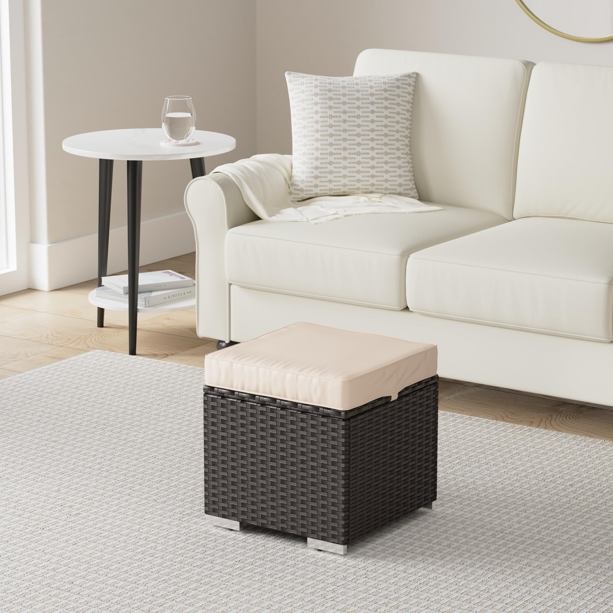 1787690257_Z0v6vntY Zestaw, Wicker Ottomans, 2, zewnętrzny meble, brązowy/beige