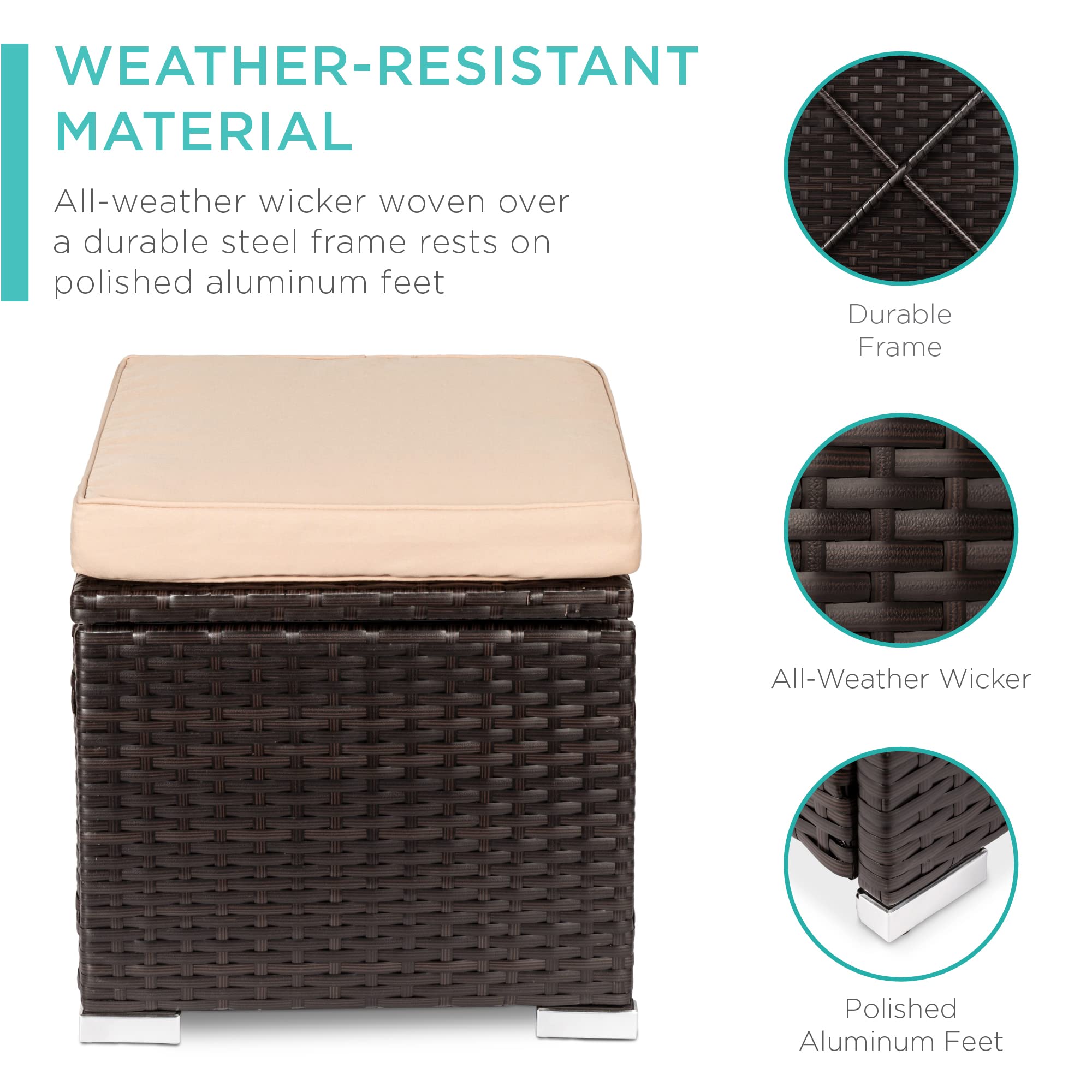 1787690268_t2HEK4da Zestaw, Wicker Ottomans, 2, zewnętrzny meble, brązowy/beige