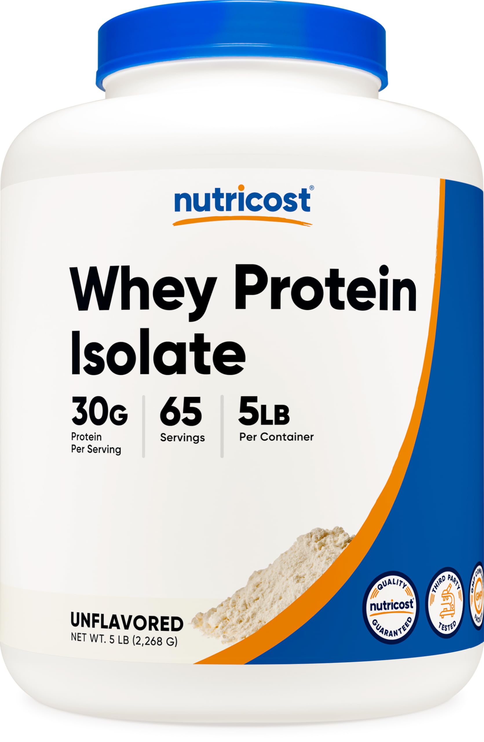Protein Isolate, Whey, Unflavored 5LBS