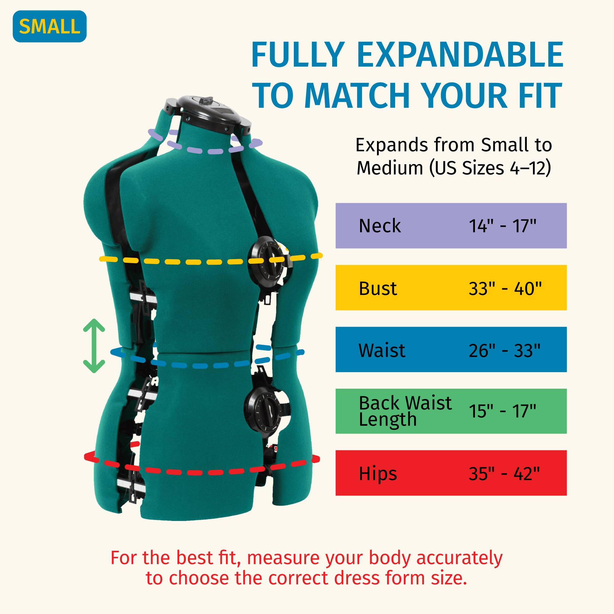 1787697253_Z7AtkJZB Sew You regulowany Dress Form do mały/medium Sizes