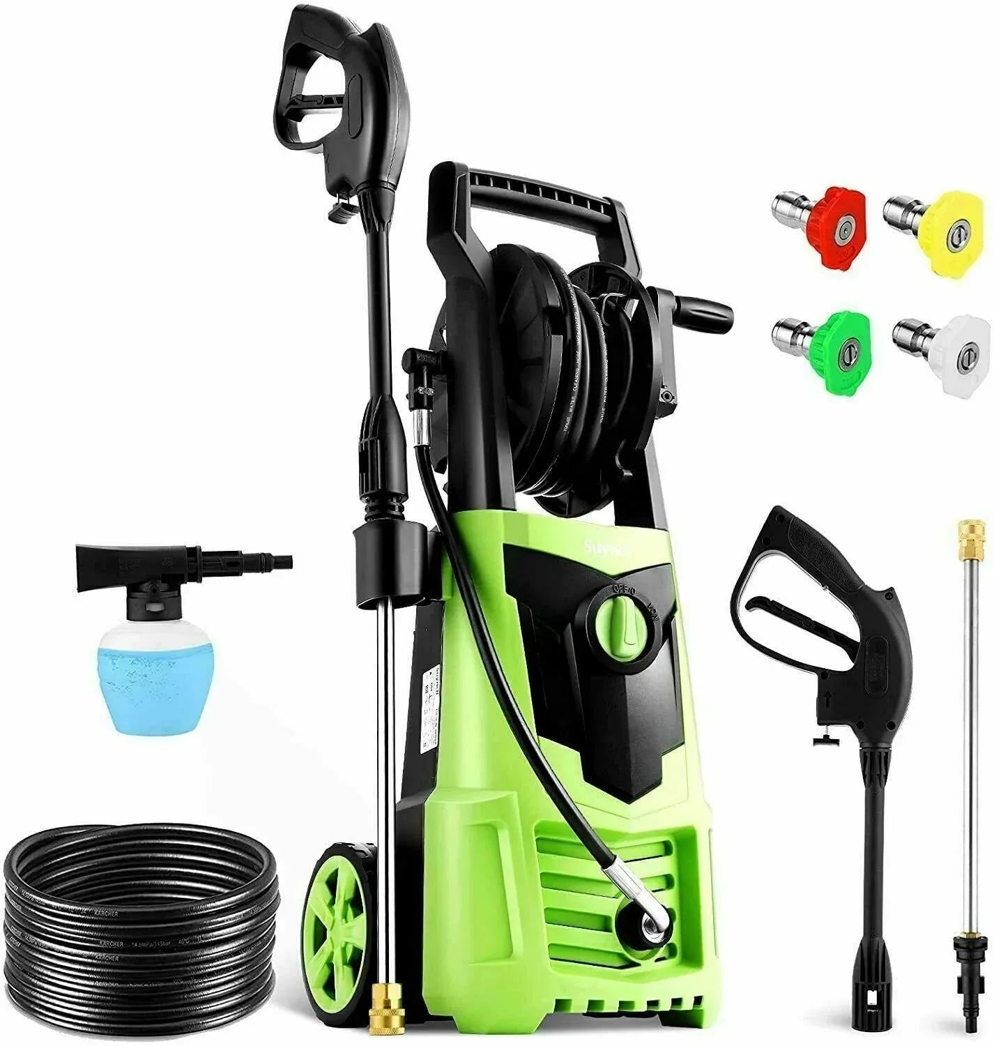 Suyncll elektryczny myjka ciśnieniowa 3000PSI, 2.4GPM wysoki moc myjka czyścik nowy