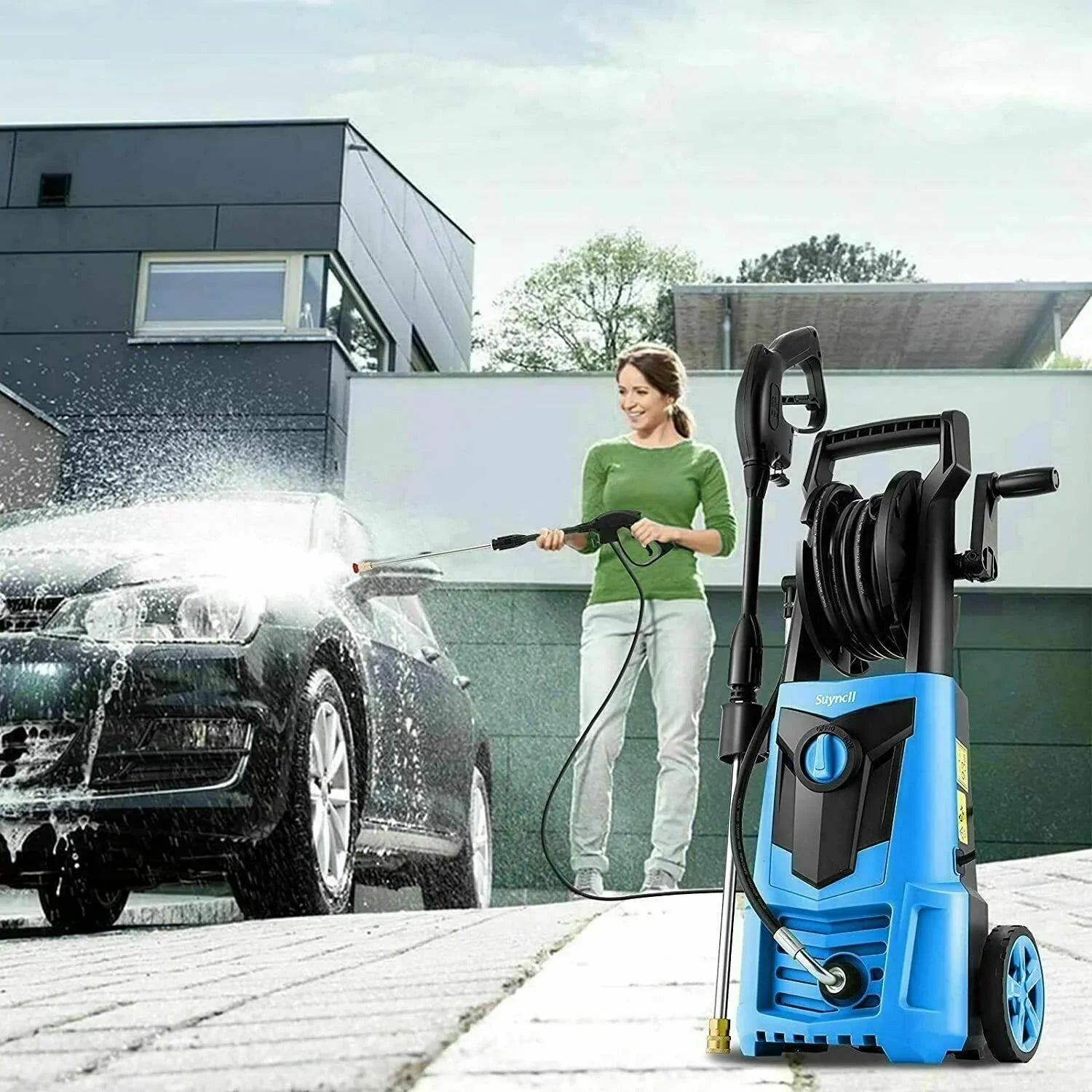 Suyncll elektryczny myjka ciśnieniowa 3000PSI, 2.4GPM wysoki moc myjka czyścik nowy