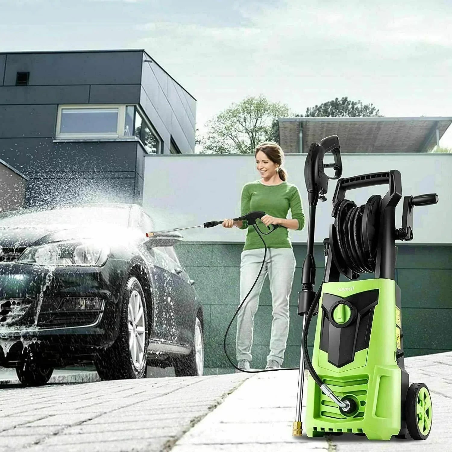 Suyncll elektryczny myjka ciśnieniowa 3000PSI, 2.4GPM wysoki moc myjka czyścik nowy