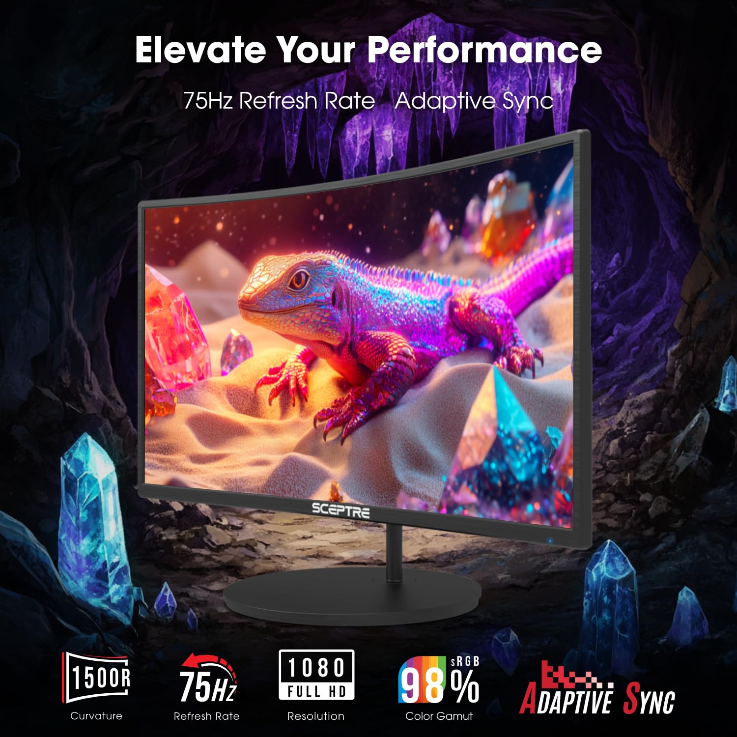 1787701294_U5N6W6Ry Monitor, Curved 27-cali, 1080p 100Hz z Speakers