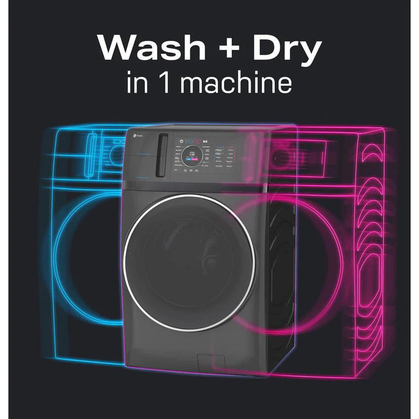 1787701877_azdtM5kS Washer - Profile 4.8 Cu. Ft. UltraFast Combo, Dryer - Featuring Ventless Heat Pump Technology in Carbon Graphite