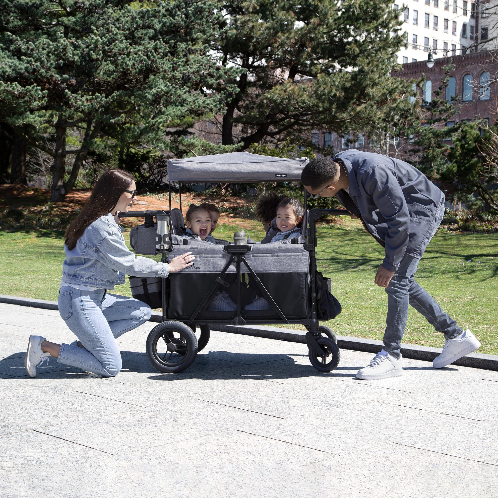 1787703667_yzXVFDAn Stroller, deluxe 4 Seater, Wagon