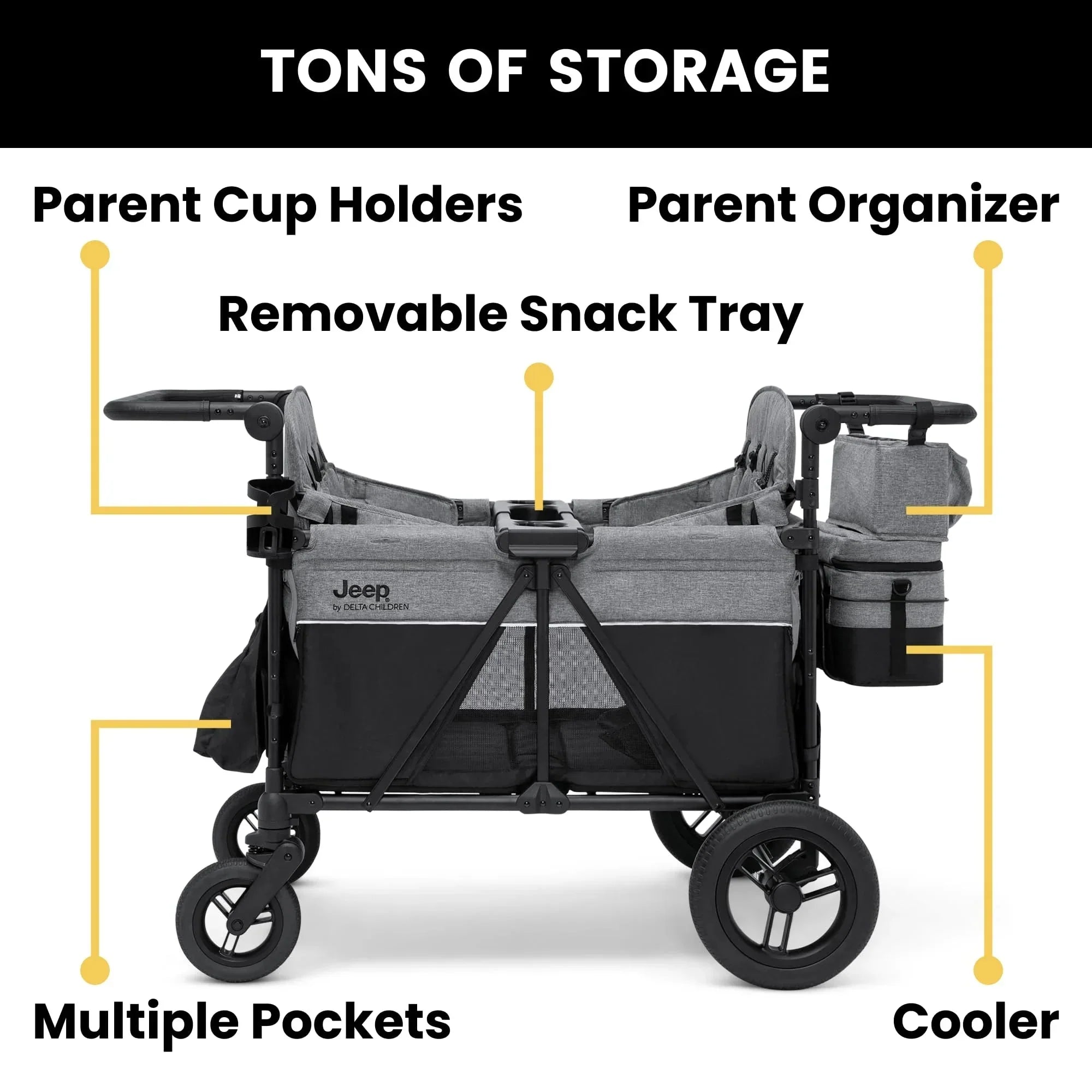 1787703687_oP6eAVaK Stroller, deluxe 4 Seater, Wagon