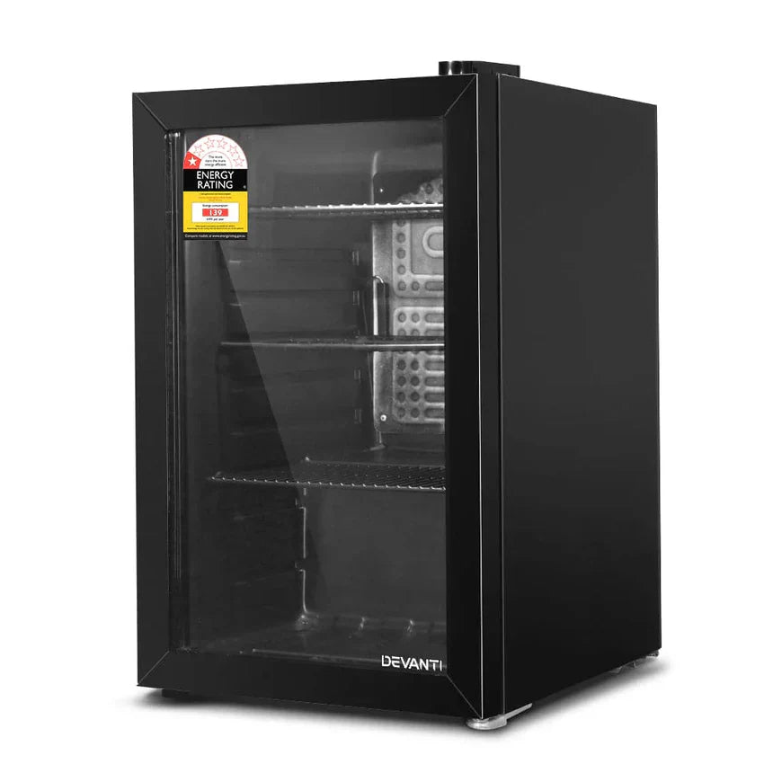 1787710631_izA1NRfa Fridge, 70L Bar, szklo drzwi W/światło czarny
