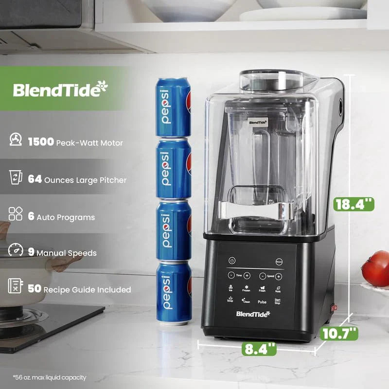 1787710921_LxiwGeX9 Blender - Commercial - 1500W Vacuum Blender for Less Foam, Professional-grade Quiet Shield, Kitchen Timer, 9 Speeds, 6 Programs for Smoothies, Frozen