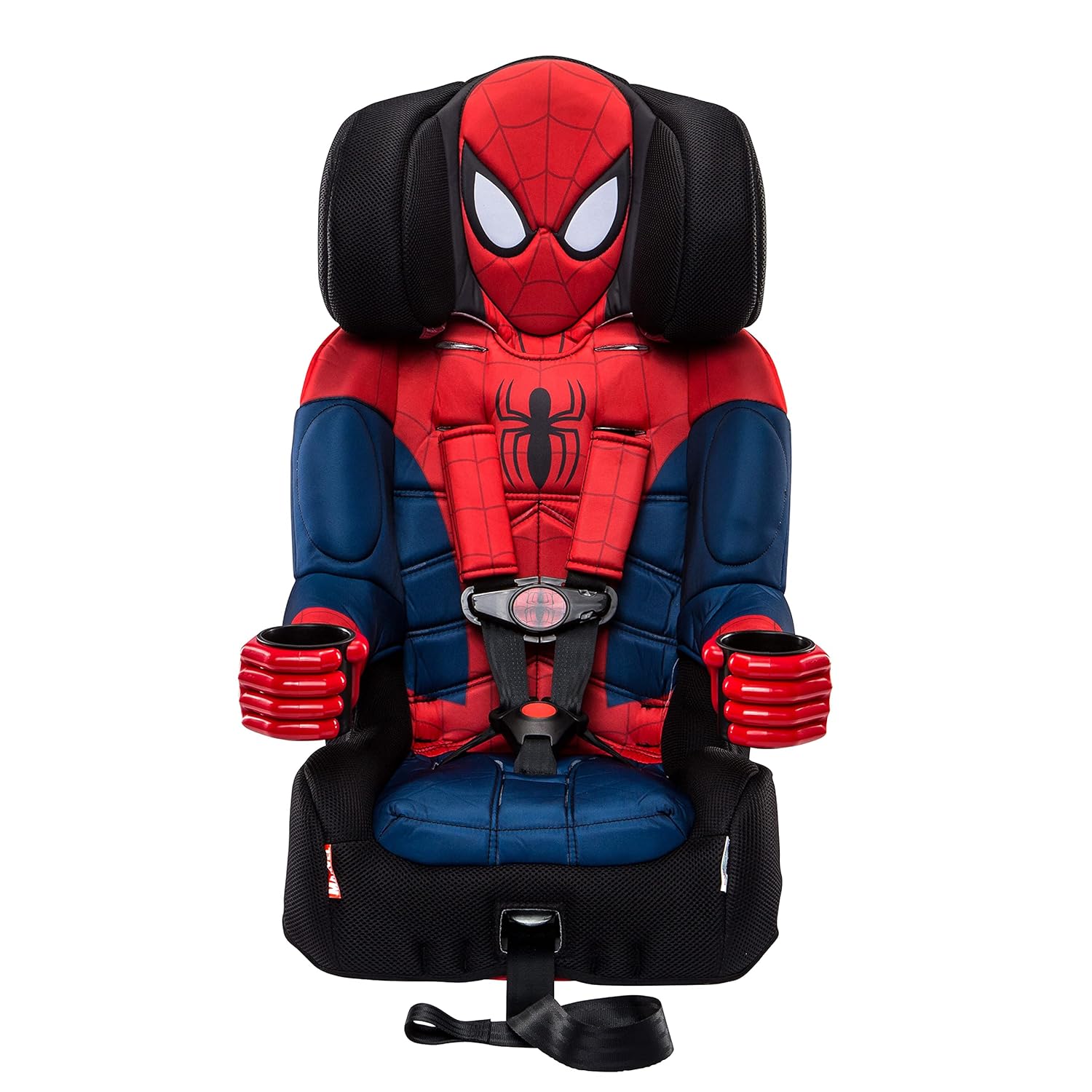 Car Seat - 2025 Marvel Spider-man 2-in-1 Forward-facing Booster, LATCH - 5-Point Harness Booster 22-65lbs Converts to Belt-positioning
