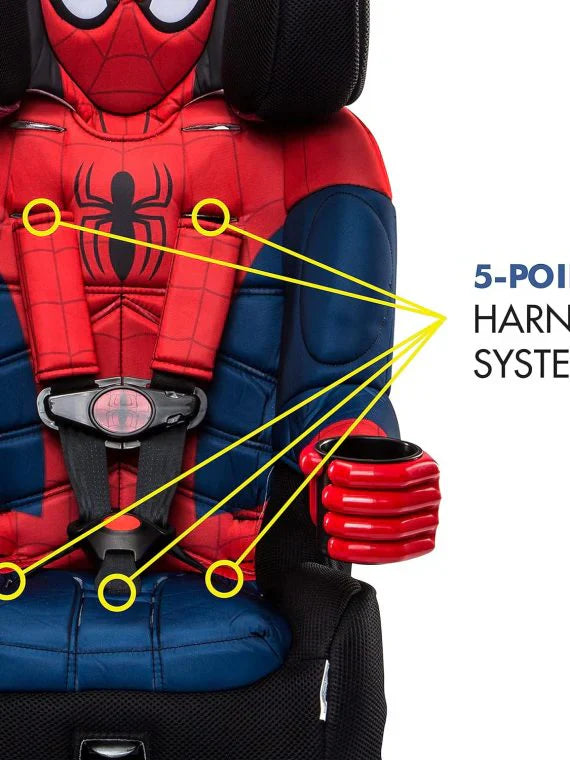 1787715376_8Psgz1ba Car Seat - 2025 Marvel Spider-man 2-in-1 Forward-facing Booster, LATCH - 5-Point Harness Booster 22-65lbs Converts to Belt-positioning