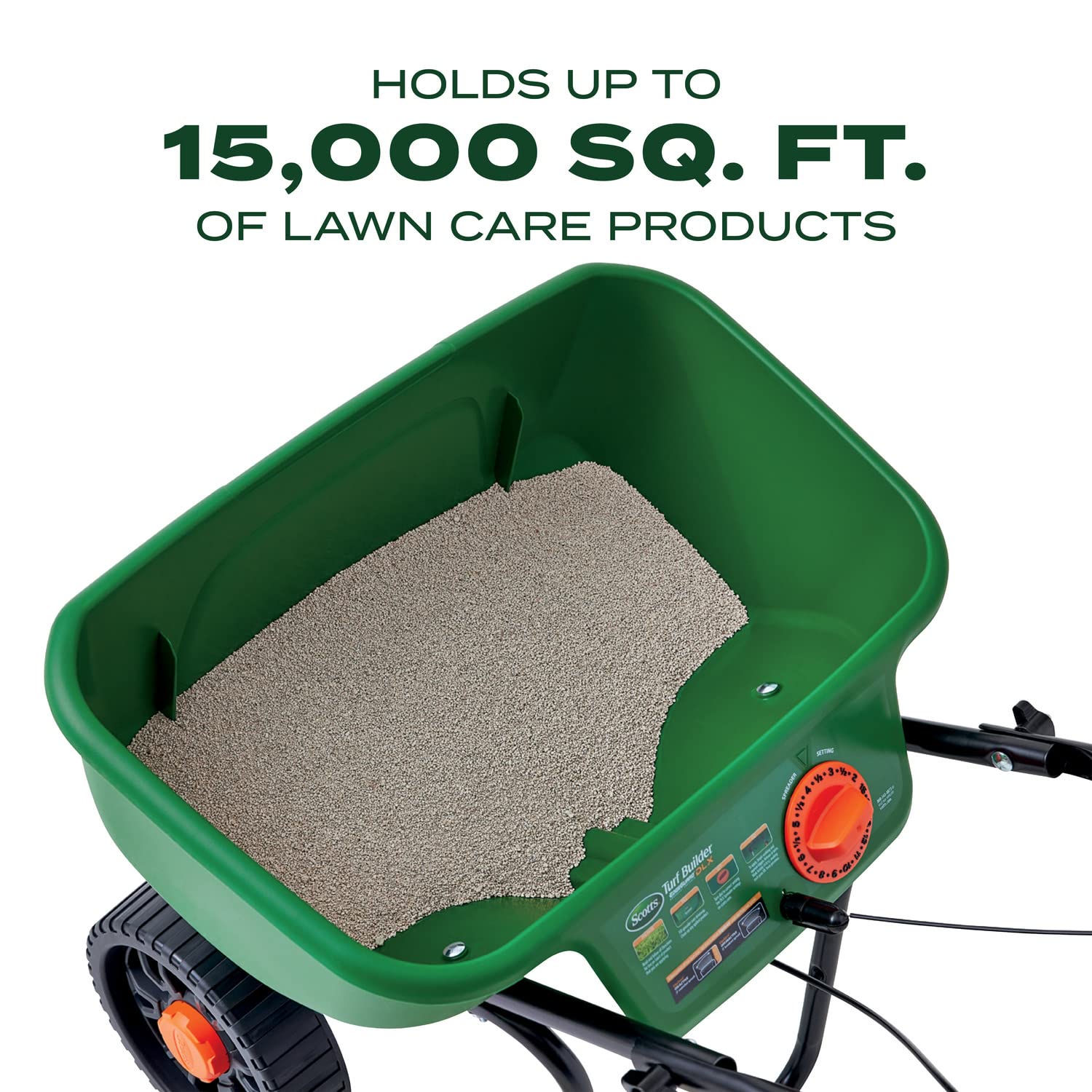 Turf Builder Edgeguard Dlx Spreader, 15,000 Sq ft
